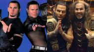 The Hardys during the Attitude Era and today.